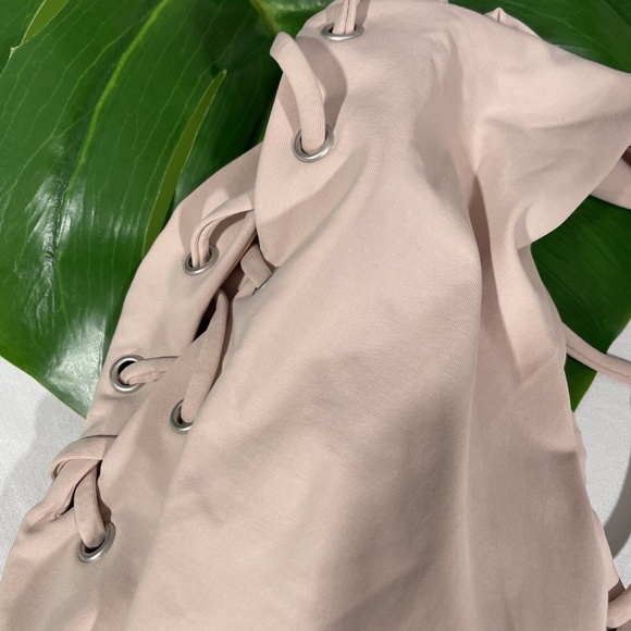 NWT TAVIK [ Small ] Monahan Lace Up One Piece‎ Swimsuit in Seashell - Picture 10 of 11